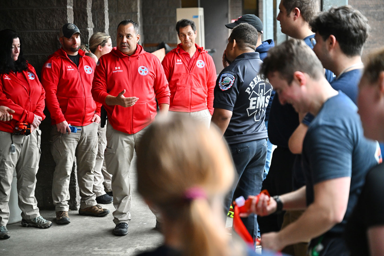 People participating in CDM training